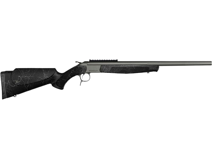 CVA Scout TD Single Shot Rifle 350 Legend 20" Fluted Tungsten Threaded Barrel Tungsten Frame Black Field Stock