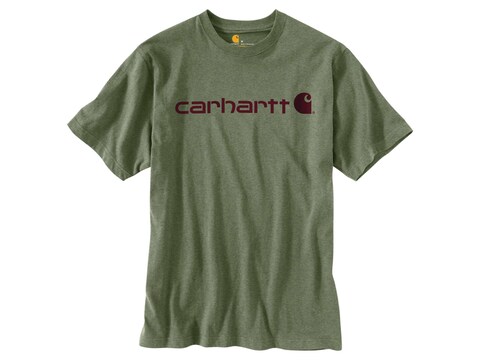 Carhartt Men's Signature Logo Short Sleeve T-Shirt Cotton/Poly