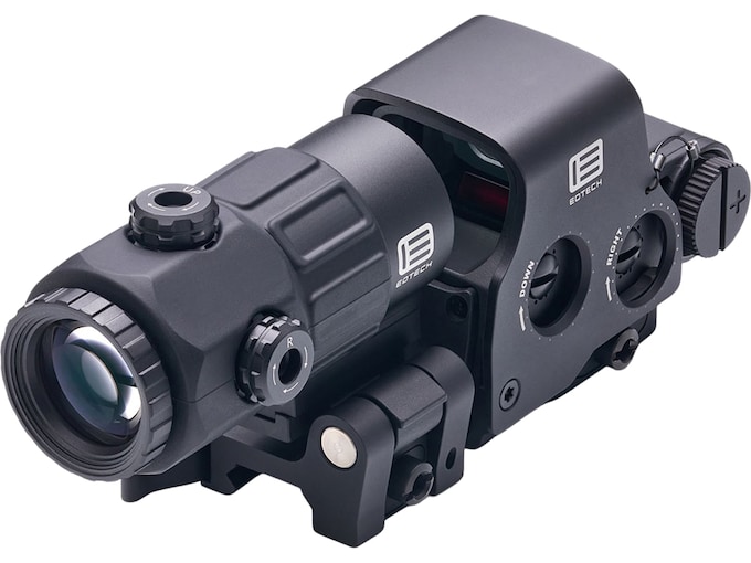 EOTech EXPS3-4 Holographic Hybrid Sight 223 Remington Ballistic Reticle with G45 5X Magnifier and Switch to Side QD mount Matte Black