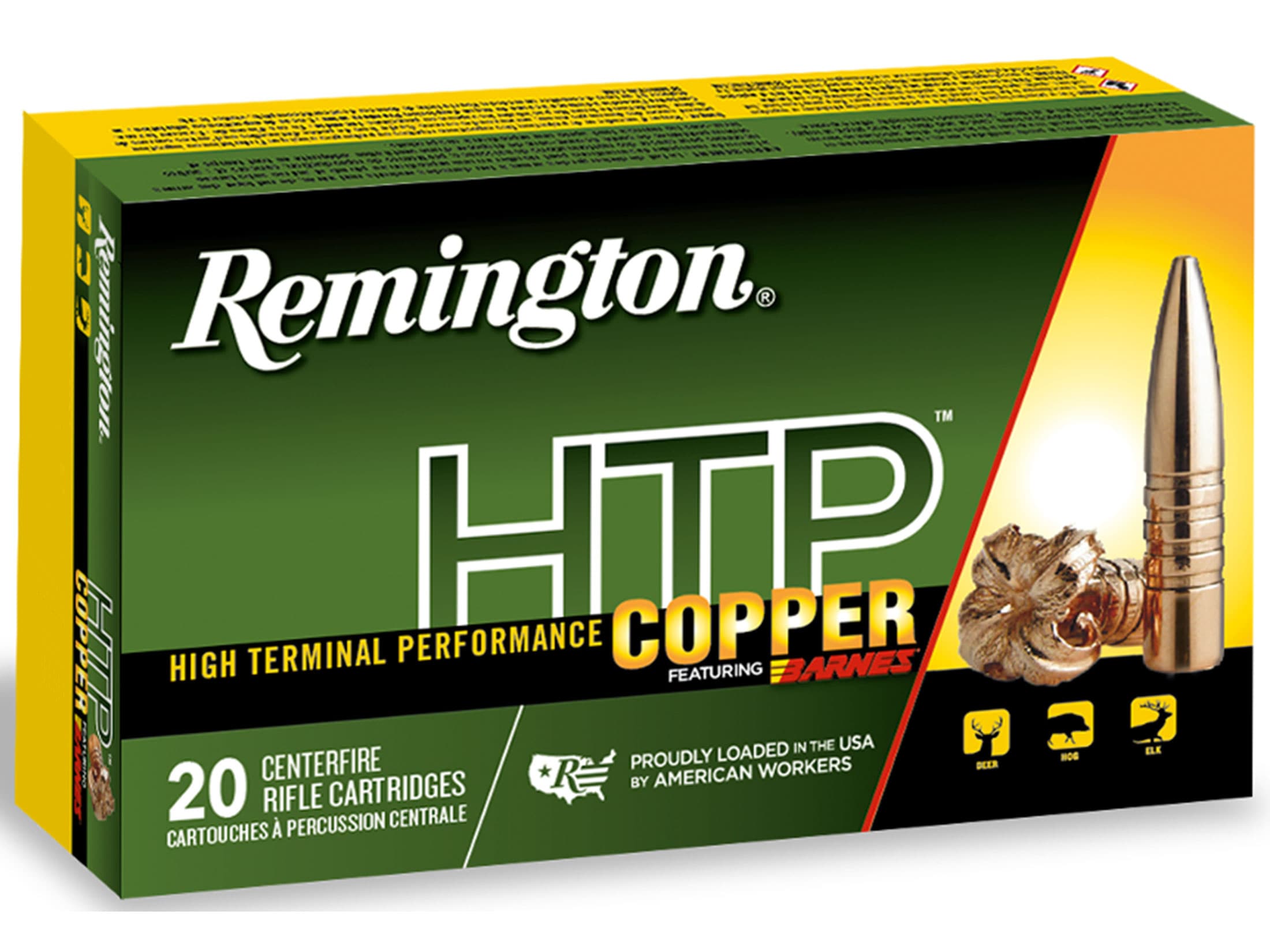 Remington Htp Copper Ammo 308 Winchester 168 Grain Barnes Tsx Hollow