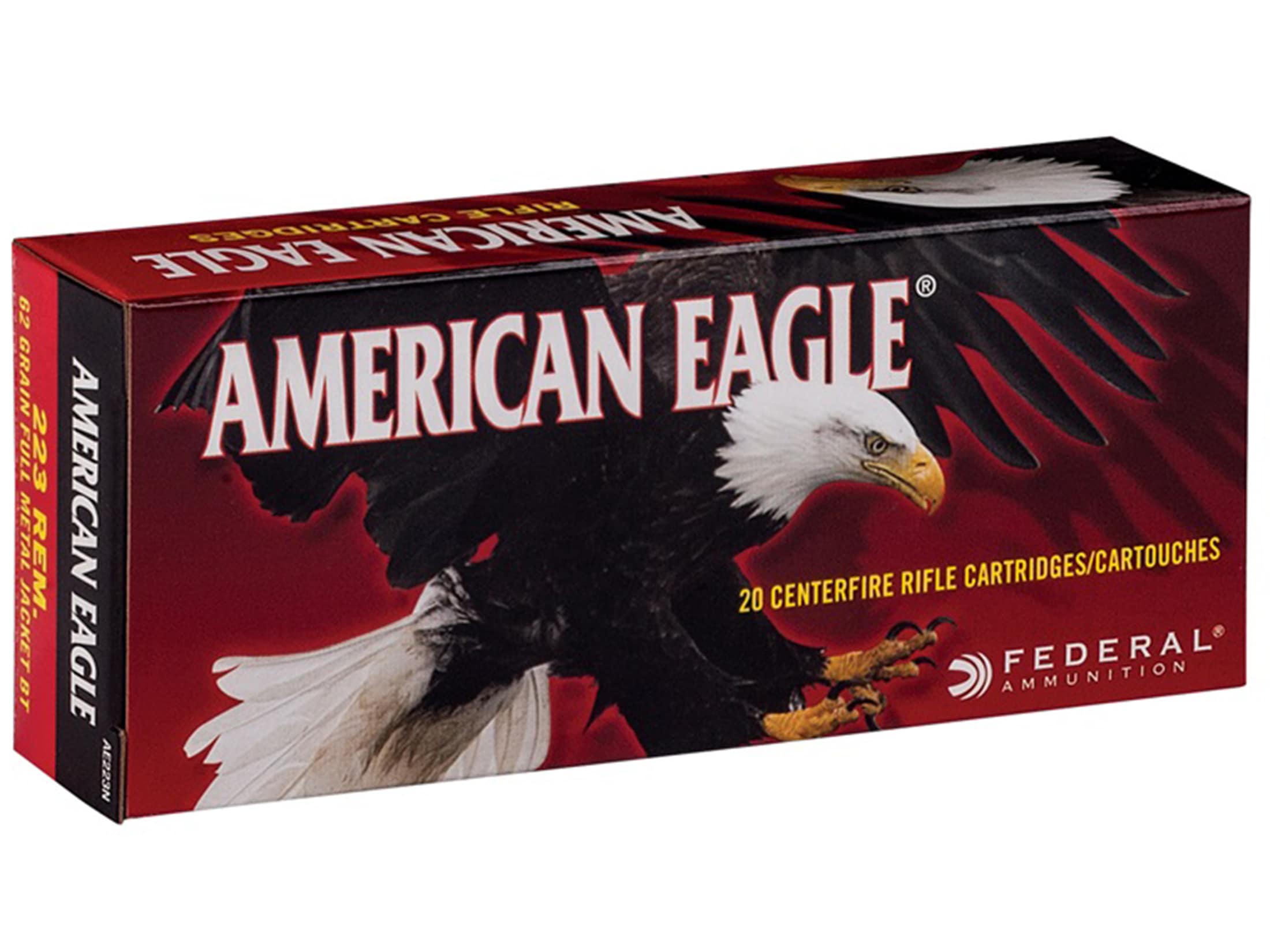 Federal American Eagle Ammunition 223 Remington 62 Grain Full Metal Jacket