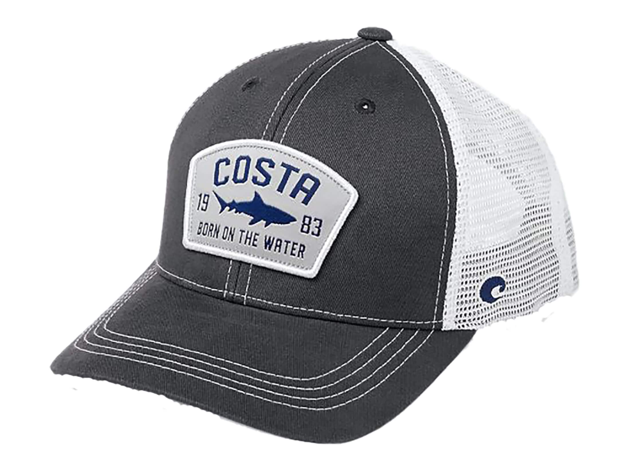 Costa Del Mar Chatham Shark Trucker Hat Gray One Size Fits Most
