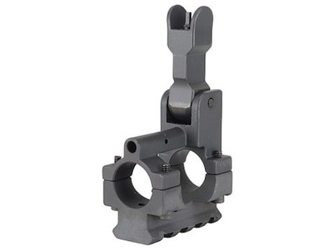 Yankee Hill Machine Gas Block with Flip-Up Front Sight & Bottom Rail Bolt-On Mount AR-1...