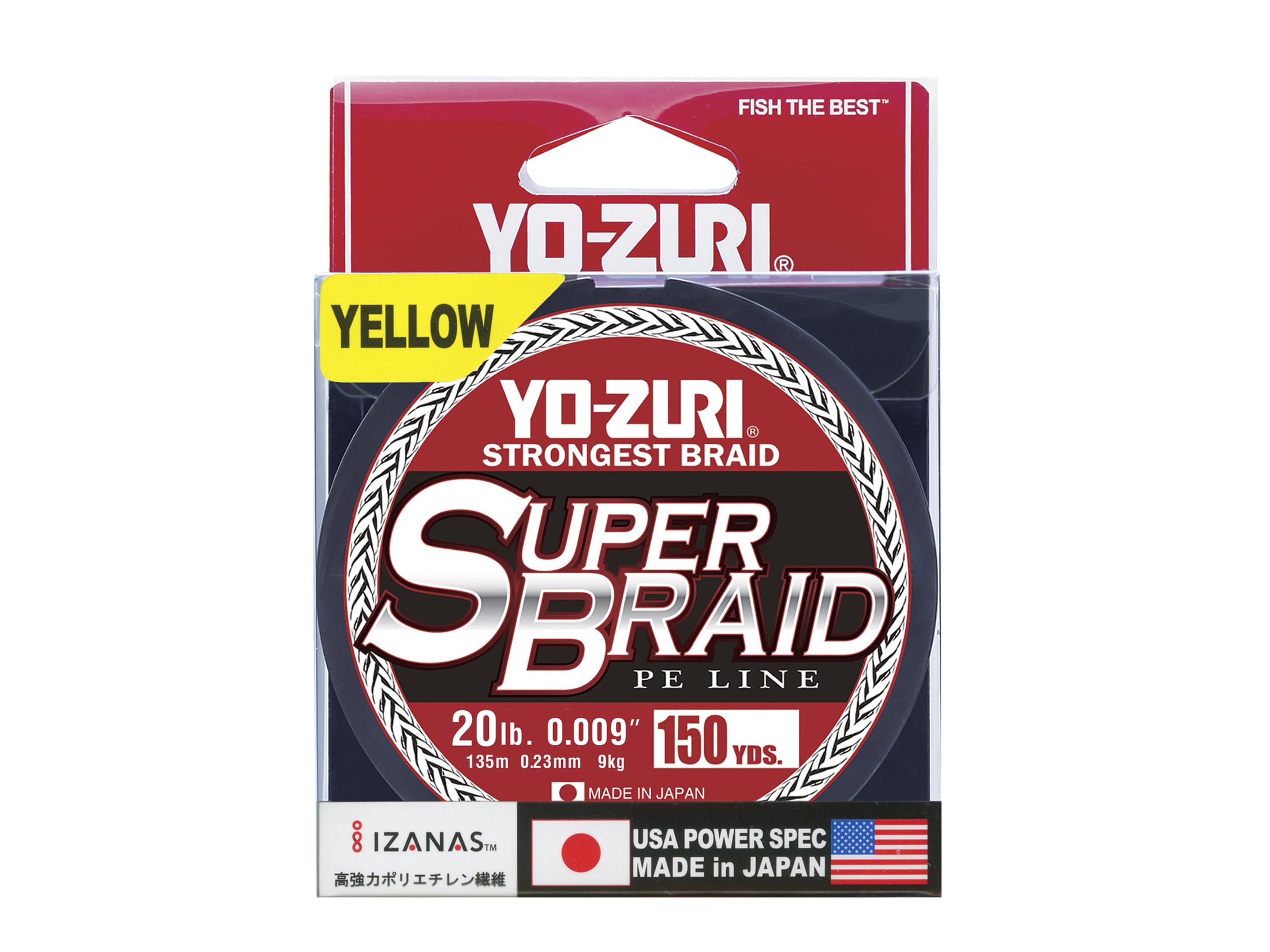 Vicious Fishing No-Fade Hi-Vis Yellow Braided Line - 10LB Test, 300 Yards