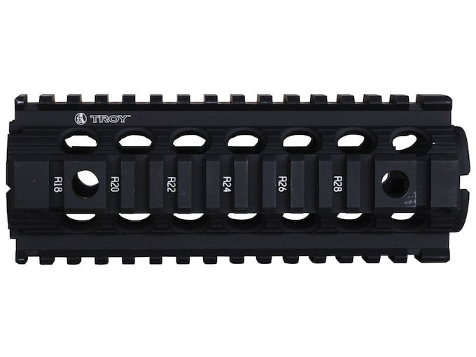 Troy MRF CAR/M4 Drop-In Battle Rail AR-15 Quad Rail Handguard 7" Black