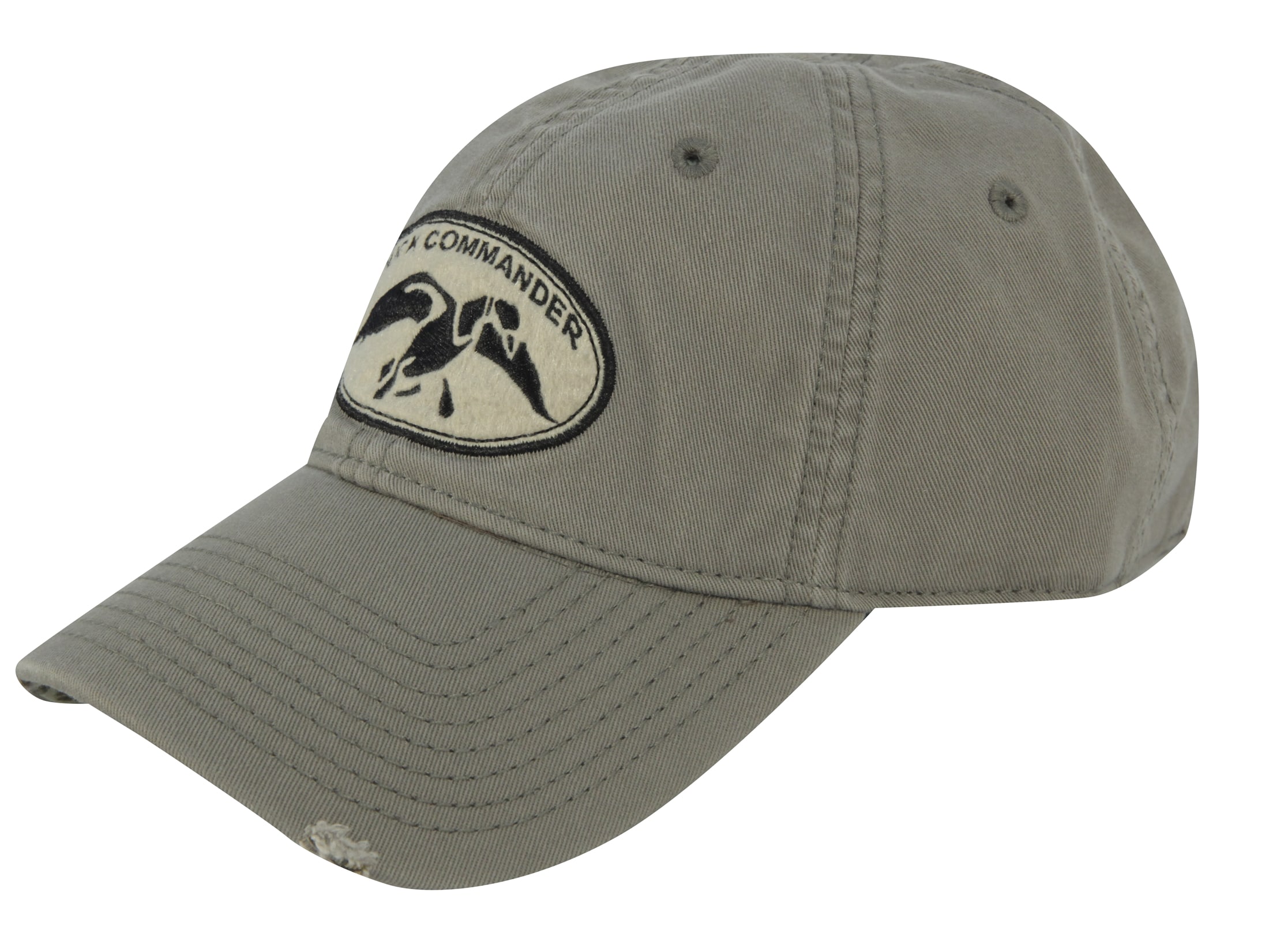 Duck Commander Distressed Logo Cap Cotton Olive