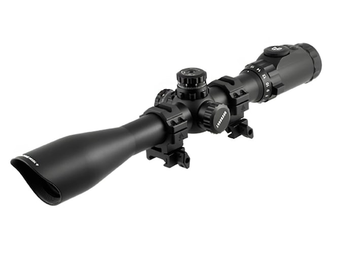 UTG Accushot Precision Rifle Scope 4-16x 44mm Illuminated Mil Dot Reticle Matte Black