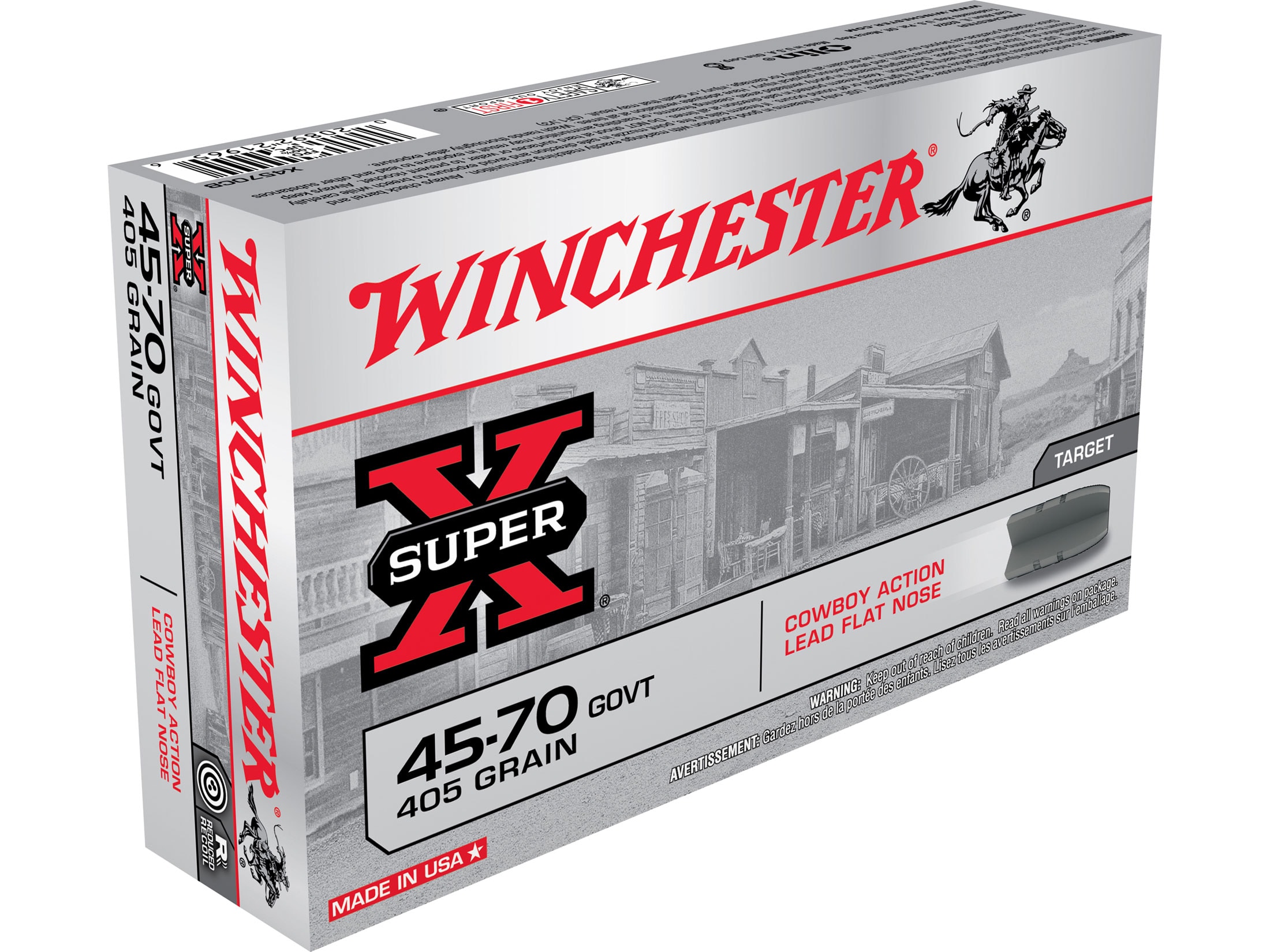 Winchester Super X Cowboy Action Ammo 45 70 Government 405 Grain Lead