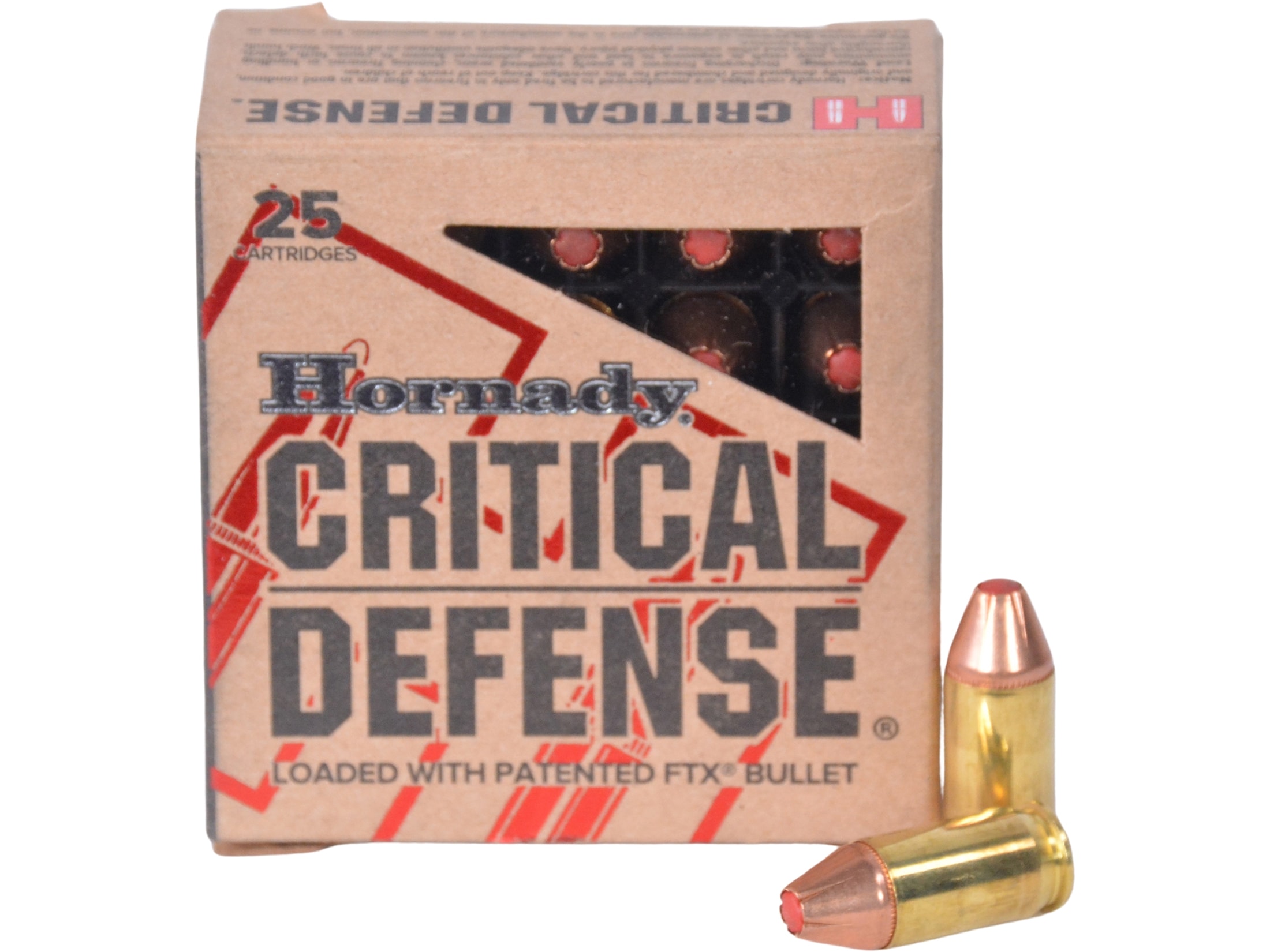 お気にいる Defense Critical Hornady 380 FTX Hornady Grain 90 Ammo ACP その他