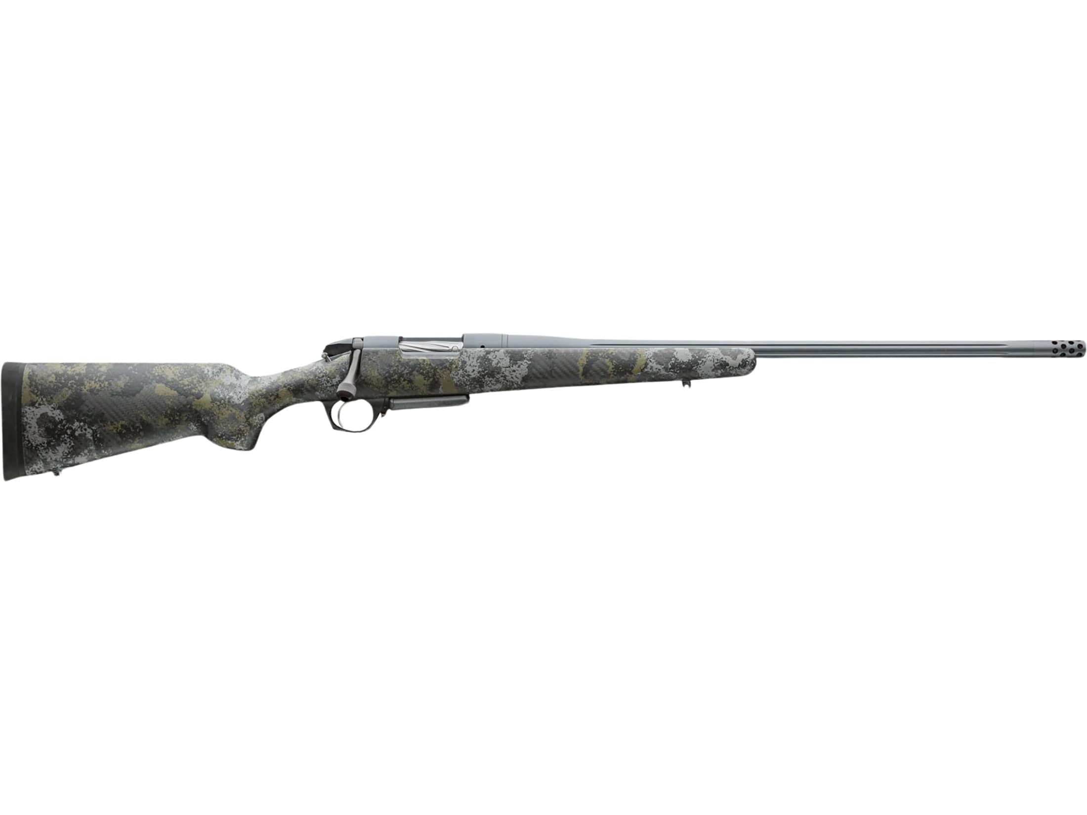 Bergara Canyon Bolt Action Rifle 22 Creedmoor 20" Fluted Black Threaded Barrel Sniper Gray Frame Swamper Rogue Camo Field Stock