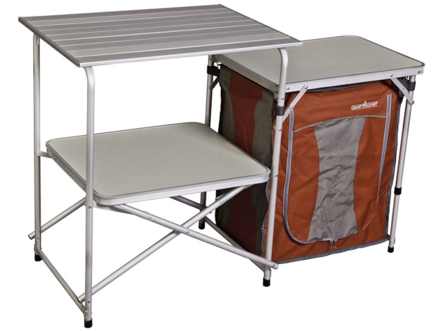 Camp Chef Mountain Series Mesa Cook Station Camp Table Aluminum