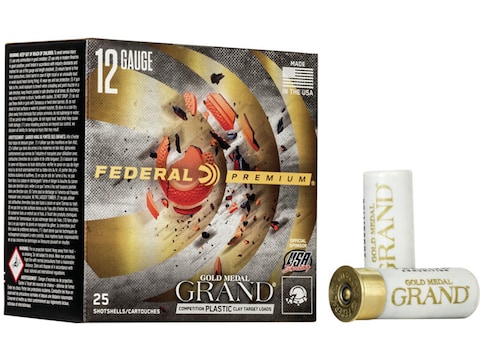 Federal Premium Gold Medal Grand Plastic Ammunition 12 Gauge 2-3/4" 7/8 oz