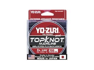 Yo-Zuri Topknot Mainline Fluorocarbon Fishing Line 14lb 1000yd Natural