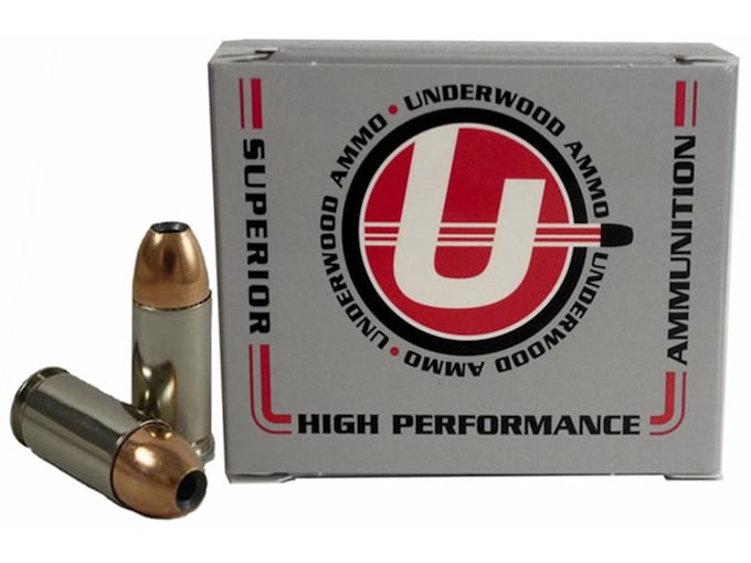 Underwood 9mm Luger +P Ammo 124 Grain Nosler Sporting Handgun Jacketed Hollow Point Box of 20