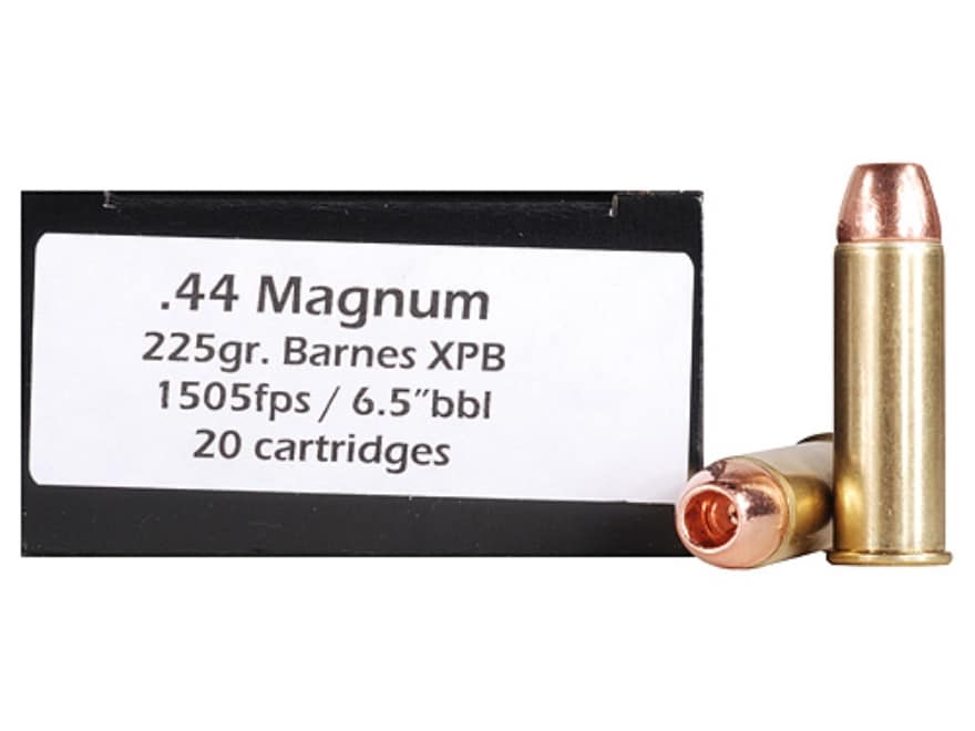 Doubletap Ammo 44 Remington Mag 225 Grain Barnes XPB Hollow Point