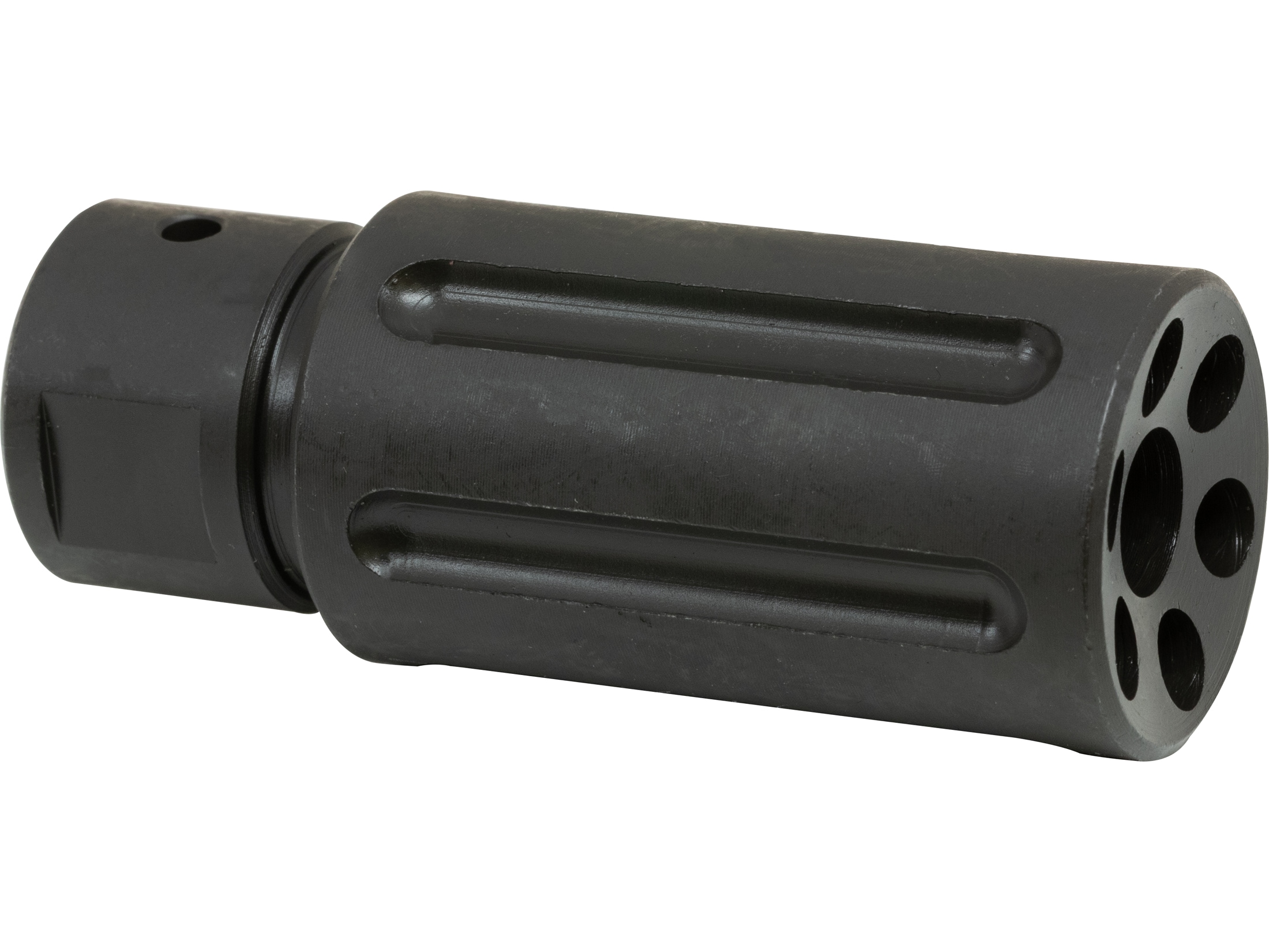 Muzzle Brake for the AR-15 directs sound and escaping gas toward the muzzle and away ...