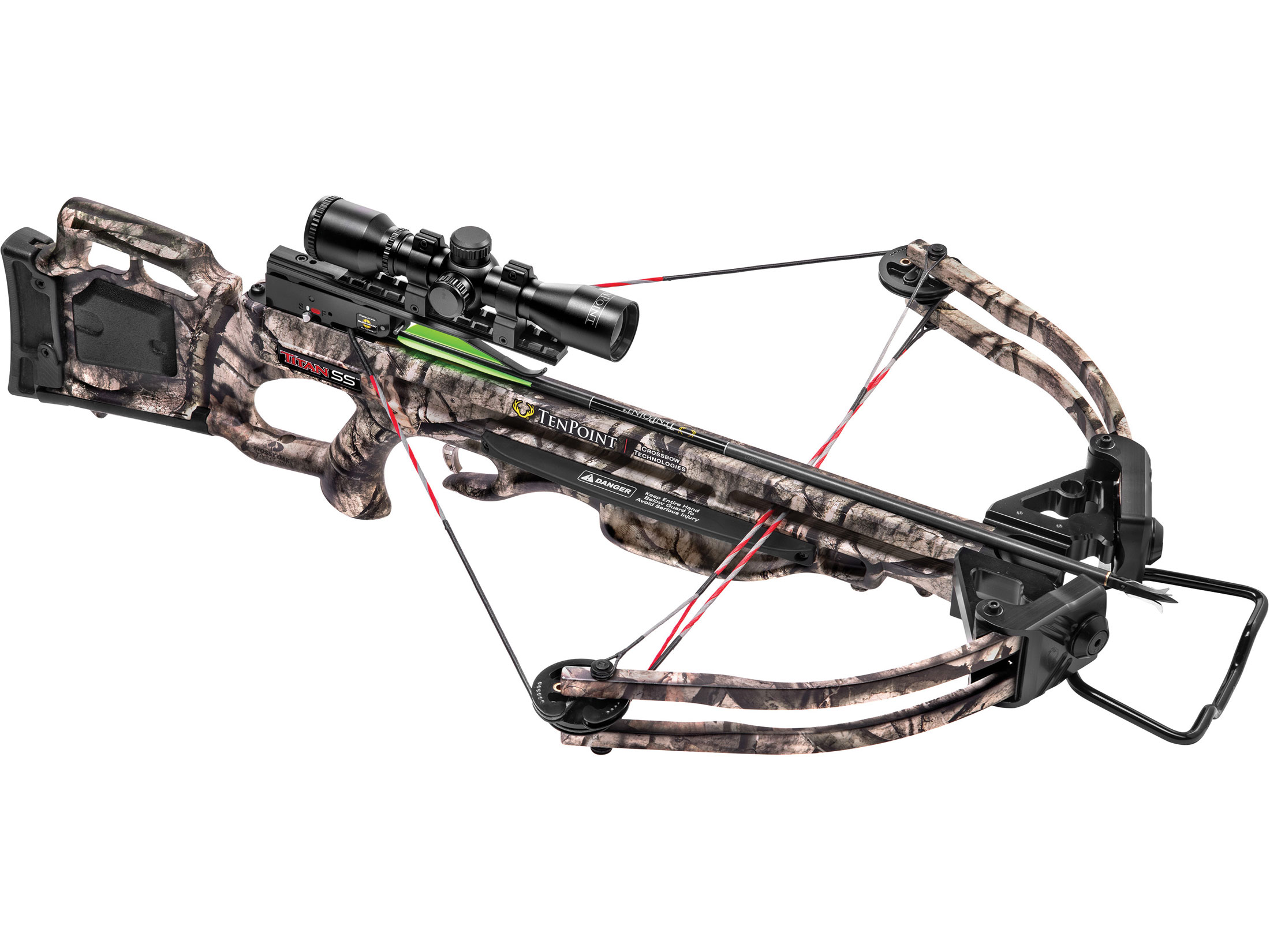 TenPoint Titan SS Skinny Crossbow Package Multi-Line Scope Mossy Oak