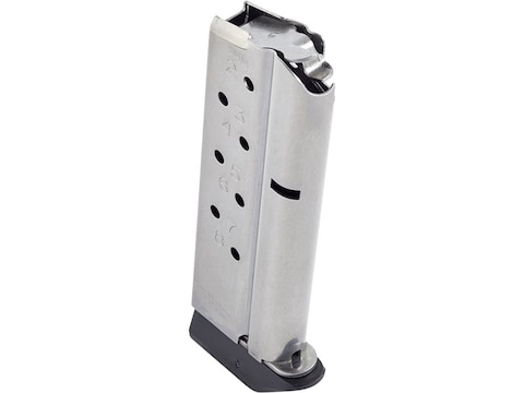 CM Products Match Grade Compact Magazine 1911 Officer 9mm Luger 8-Round Stainless Steel
