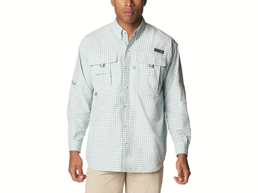 Columbia Men's PFG Super Bahama Long Sleeve Shirt Gulf Stream