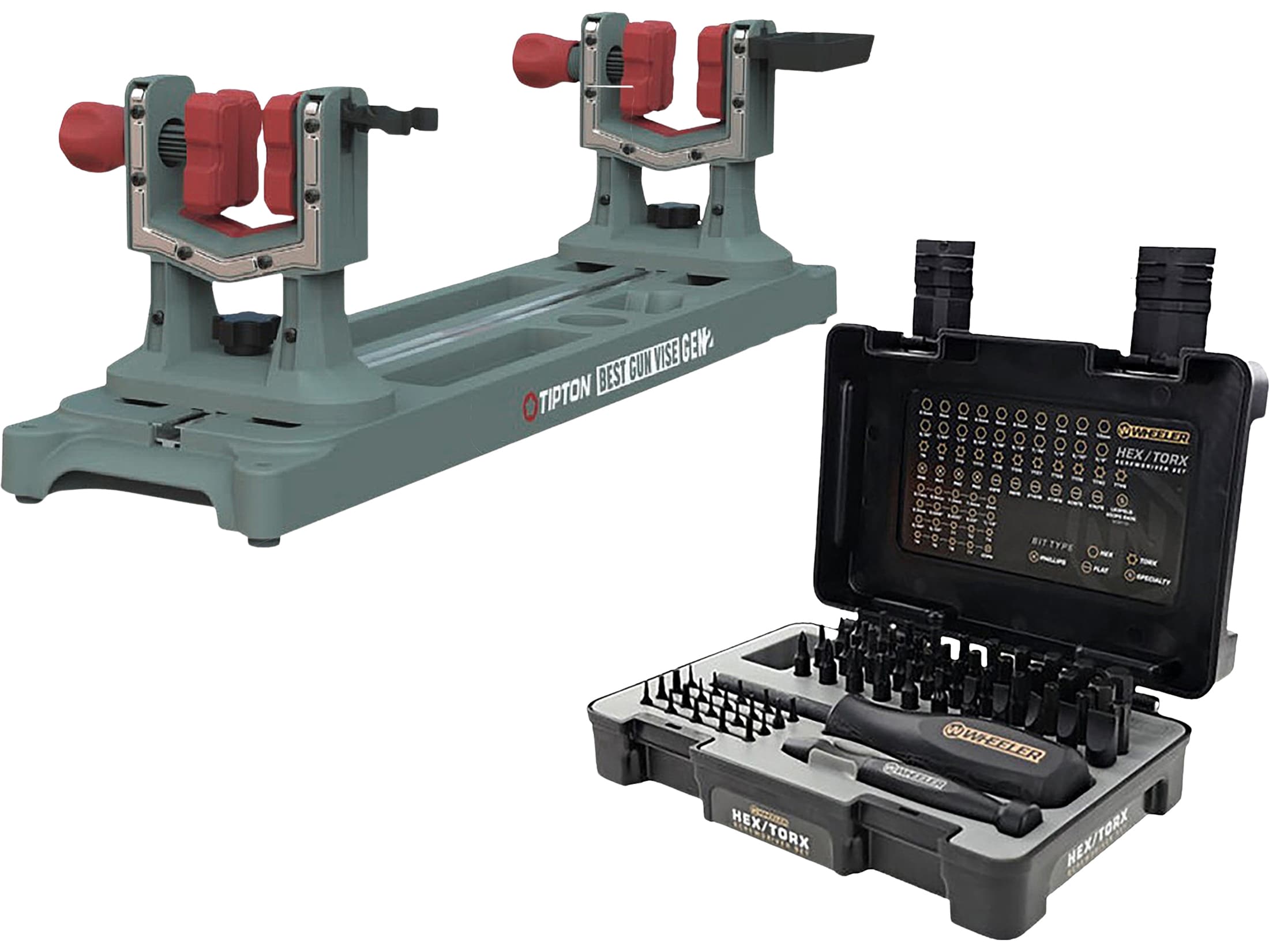 Tipton Best Gun Vise Gen 2 with Wheeler 65 Piece Hex Torx Screwdriver Set