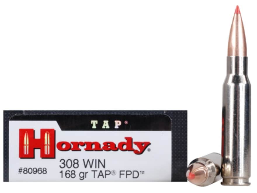 Hornady TAP Personal Defense 308 Winchester Ammo 168 Grain Polymer Tip