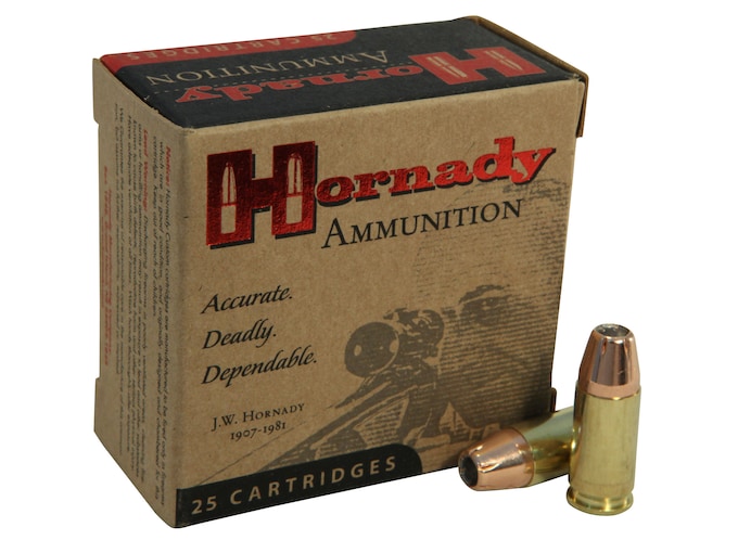 Hornady Custom 9mm Luger Ammo 147 Grain Hornady XTP Jacketed Hollow Point Box of 25