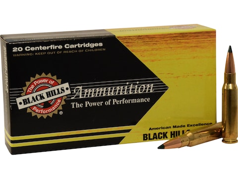 Black Hills Gold Ammunition 308 Winchester 168 Grain Sierra Tipped MatchKing (TMK)