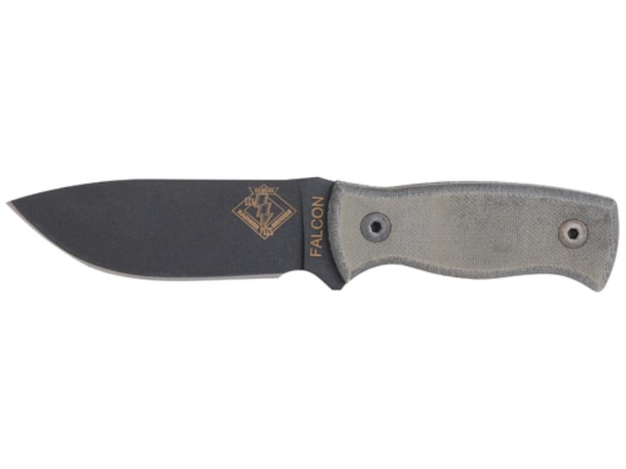 Ontario Ranger Falcon Fixed Blade Knife 3.88 Drop Point 5160 Powder