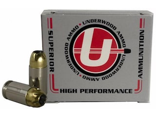 Underwood Ammunition 380 ACP 102 Grain Brass Jacketed Hollow Point Box of 20