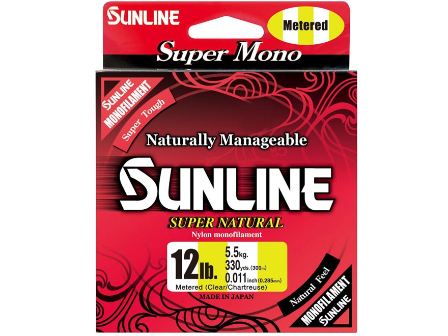 Sunline Super Natural Monofilament Fishing Line 16lb 660yd Orange