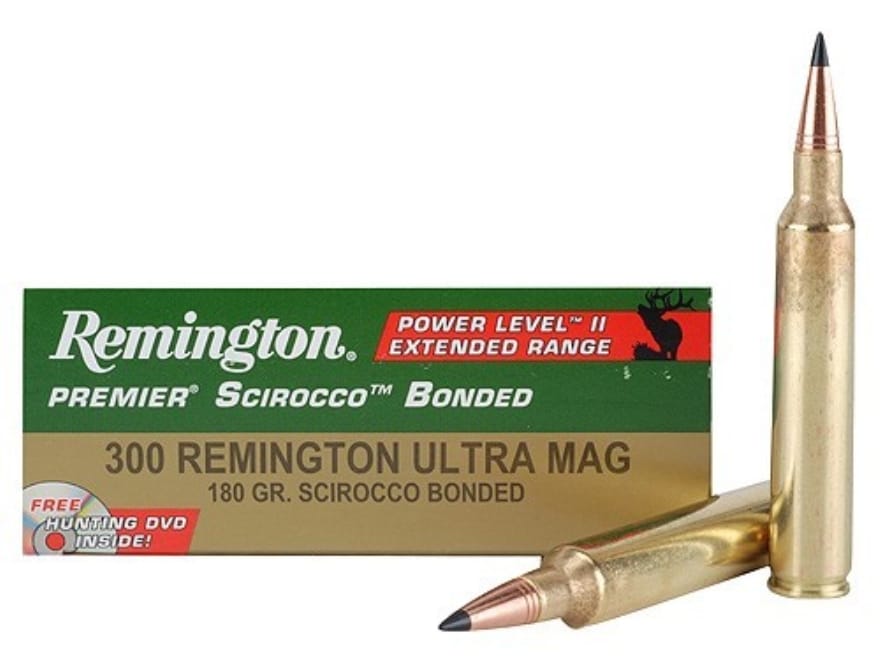 Remington Premier Power Level 2 Ammo 300 Remington Ultra Mag 180 Grain