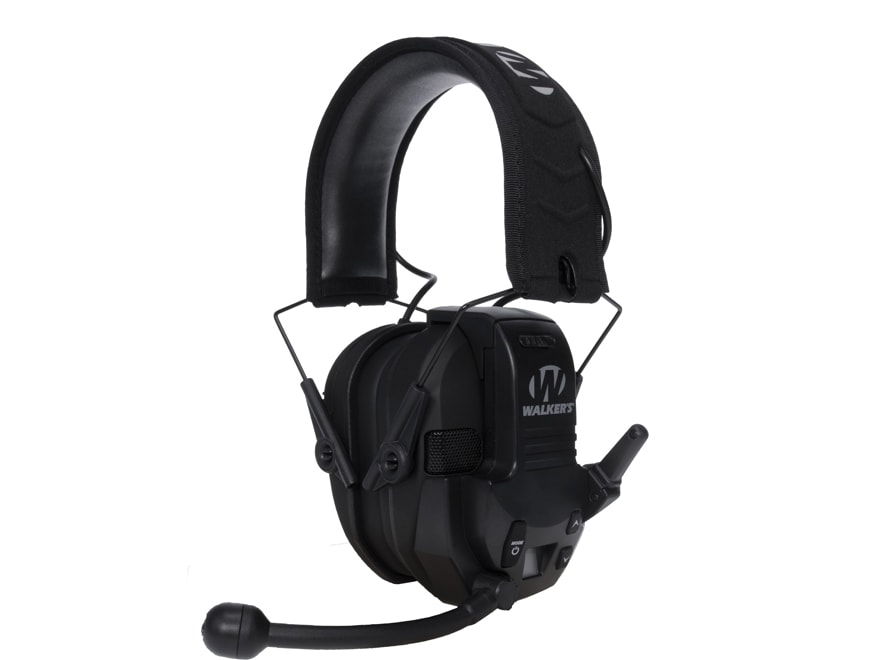 Walker's Razor Slim Low Profile Electronic Earmuffs (NRR 23dB) Black