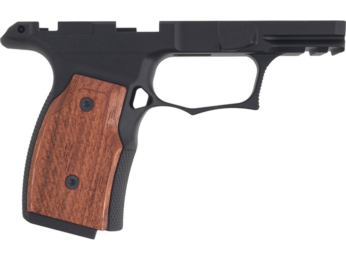 Sharps Bros Enhanced Grip Module Gen 2 Sig P365X, P365XL Manual Safety Aluminum Black with Brazilian Cherry Grips
