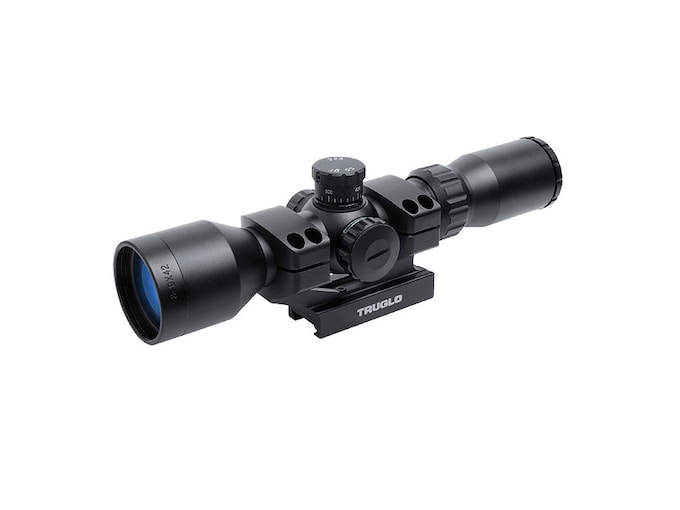 TRUGLO Tactical Rifle Rifle Scope 3-9x 42mm Illuminated Mil Dot Reticle Matte Black