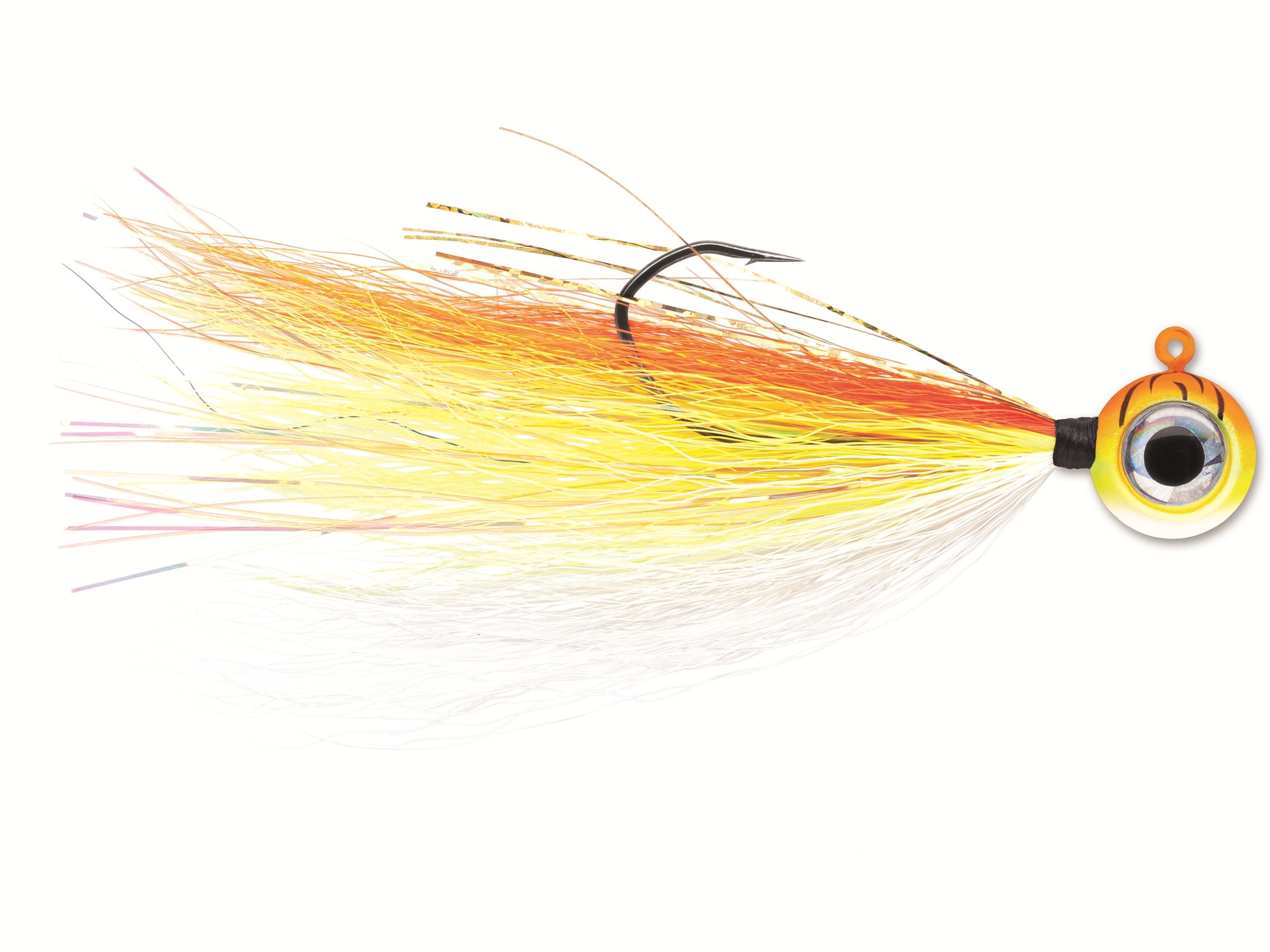 VMC Moon Tail Jig Orange Fire UV 3/8oz