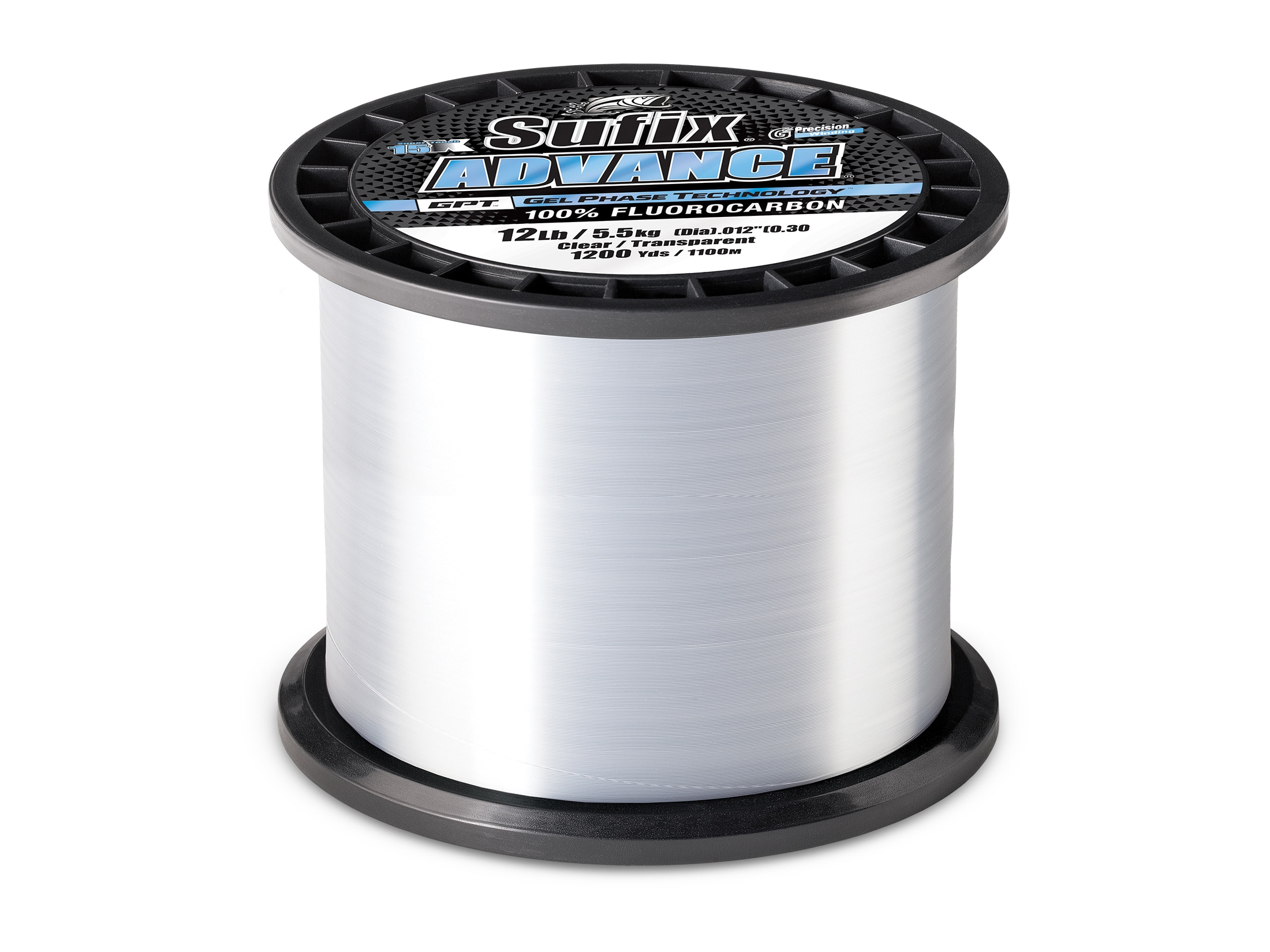 Sufix Advance Fluorocarbon Fishing Line 4lb 1200yd Clear