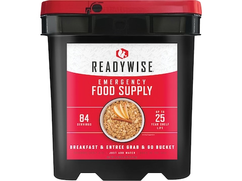 ReadyWise Grab N' Go Freeze Dried Food 84 Serving Bucket