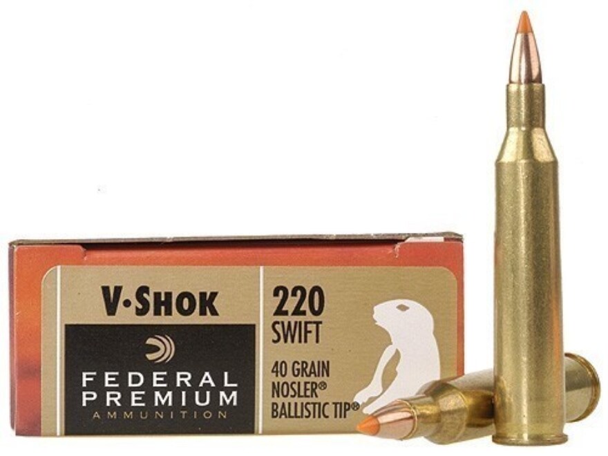 Federal Premium V Shok Ammo 2 Swift 40 Grain Nosler Ballistic Tip