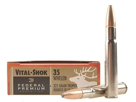 Federal Factory Second Vital-Shok Ammunition 35 Whelen 225 Grain Trophy Bonded Bear Cla...