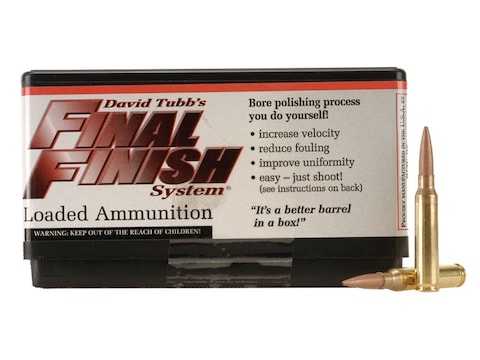 Tubb Final Finish Bore Lapping Ammunition 223 Remington Box of 20