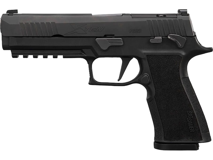 Sig Sauer P320 XTen 10mm Auto Pistol 5″ Barrel 15+1 Round Black Nitride Slide Black Grip Black Frame