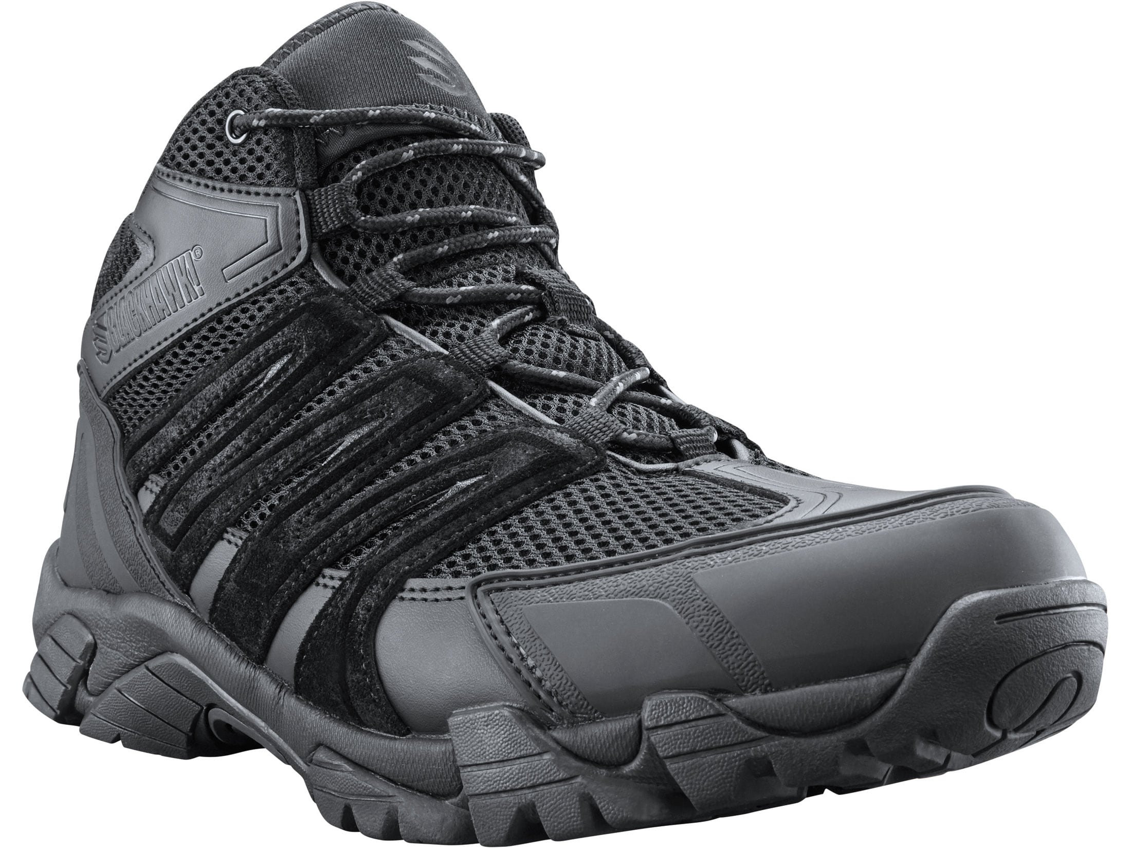 BLACKHAWK! Terrain Mid 5 Tactical Shoes Nylon Black Mens 13 D