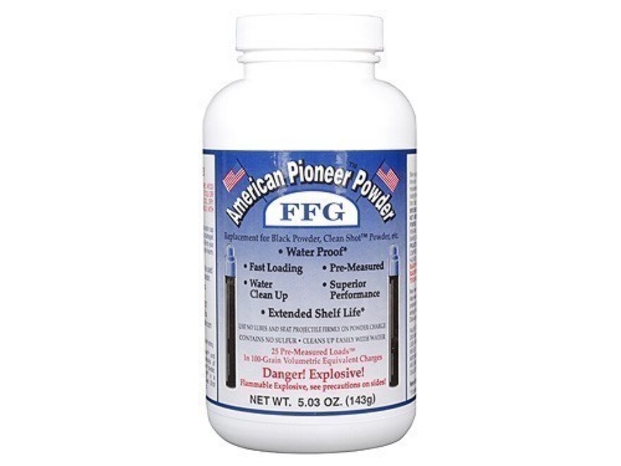American Pioneer FFg Black Powder Substitute 100 Grain PreMeasured