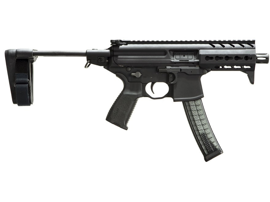 Sig Sauer MPX 9mm Luger Pistol 4.5 Barrel 30+1 Round Stabilizing Brace