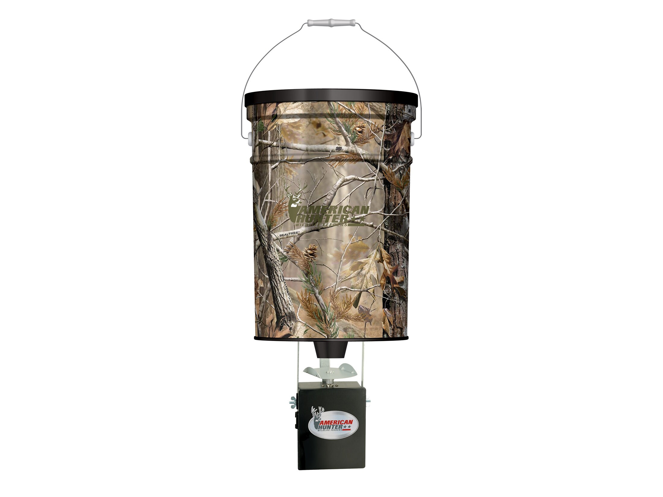 American Hunter Hanging Game Feeder 50 Lb Realtree Ap Camo