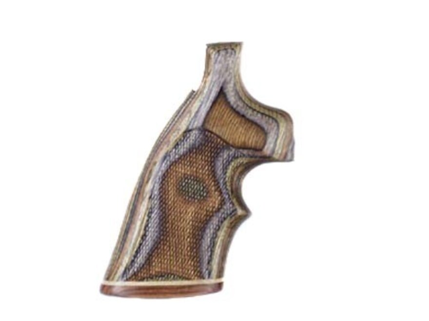 Hogue Fancy Hardwood Grips Accent Stripe Top Finger Groove Colt