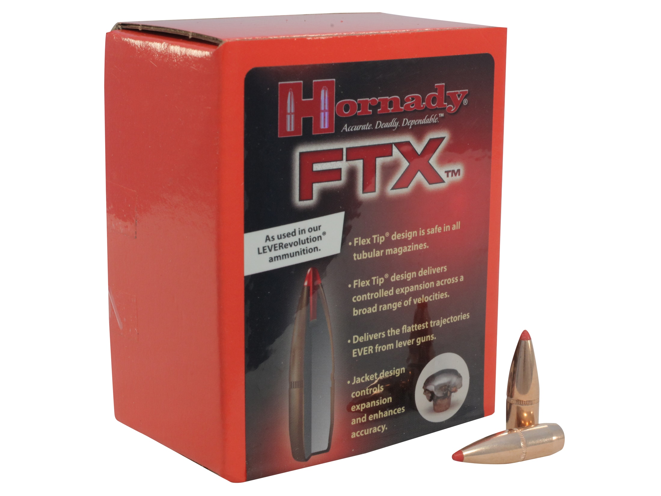 Hornady FTX Bullets 338 Marlin Express (338 Diameter) 200 Grain Flex