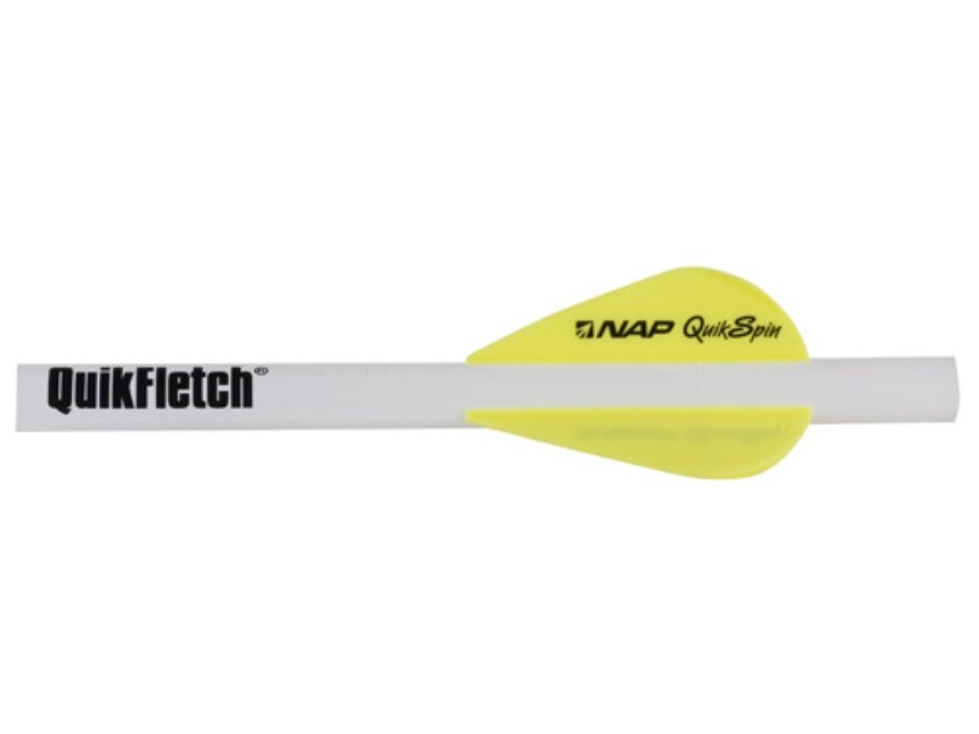 Nap quikfletch quikspin speed hunter arrow fletching system 2 yellow 