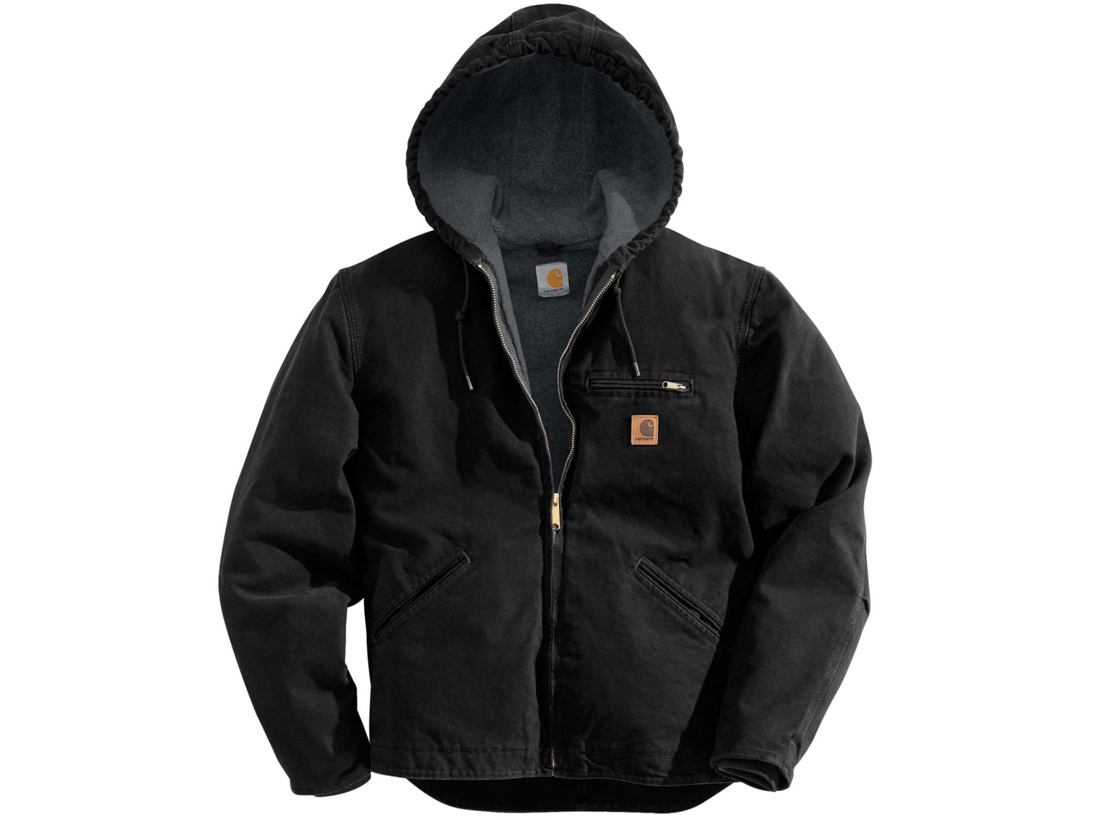 Carhartt Men's Sandstone Sherpa-Lined Sierra Hooded Jacket Cotton