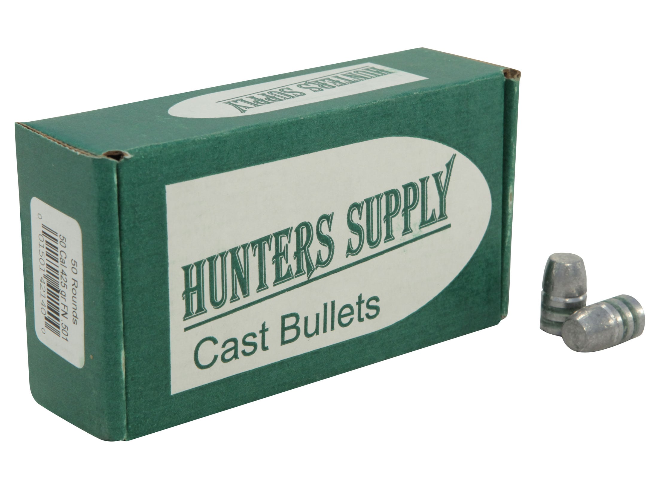 Hunters Supply Hard Cast Bullets 50 Cal (501 Diameter) 420 Grain Lead